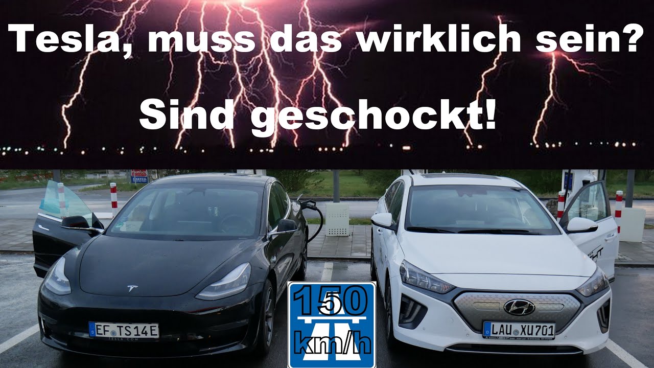 Tesla Model 3 SR+ und Hyundai Ioniq Elektro 2020/ 3. Akt Highway/ Wer ist hier das Alpha-Tier?🦁