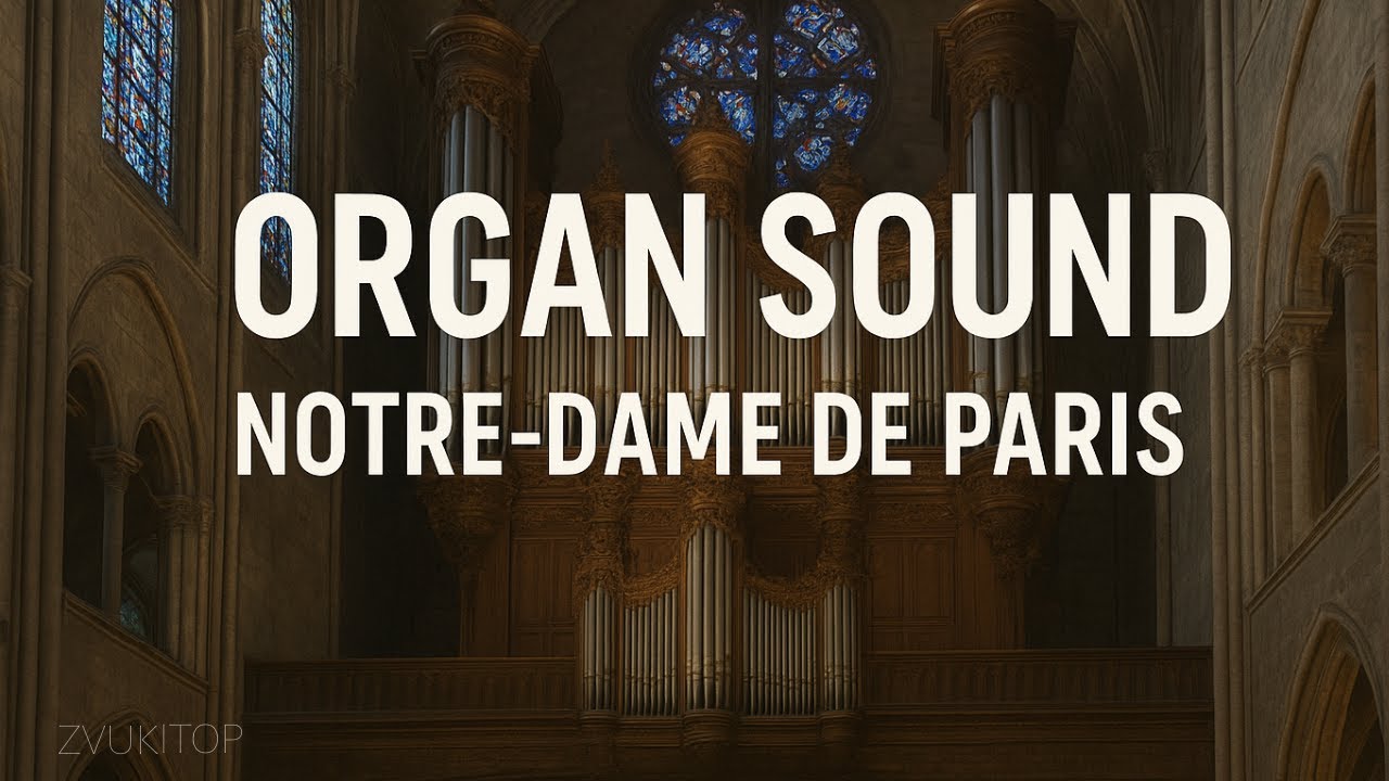Звук органа в Нотр-Дам де Пари | Парижский собор, органная музыка, эхо и атмосфера величия