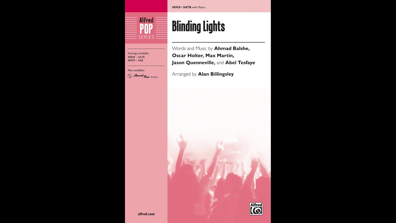 Blinding Lights (SATB), arr. Alan Billingsley – Score & Sound
