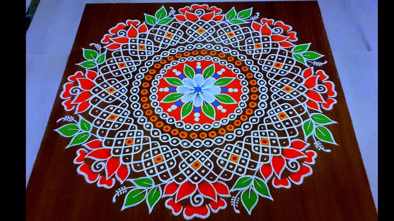 Competition muggulu 2026 🌸 Beautiful festival rangoli 🌸 Colourfull big rangoli design || Naa Rangoli