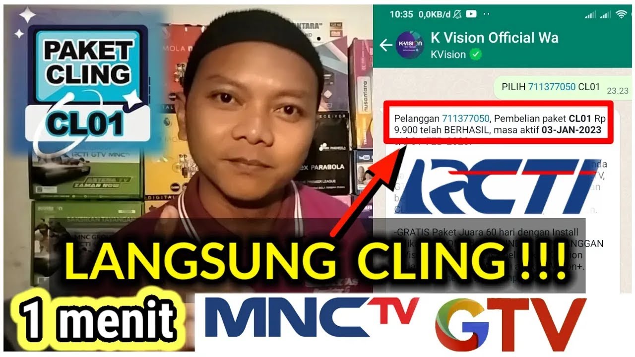 CARA BELI PAKET CLING CL01 K VISION || 1 MENIT  LANGSUNG CLING TERBUKTI !!!