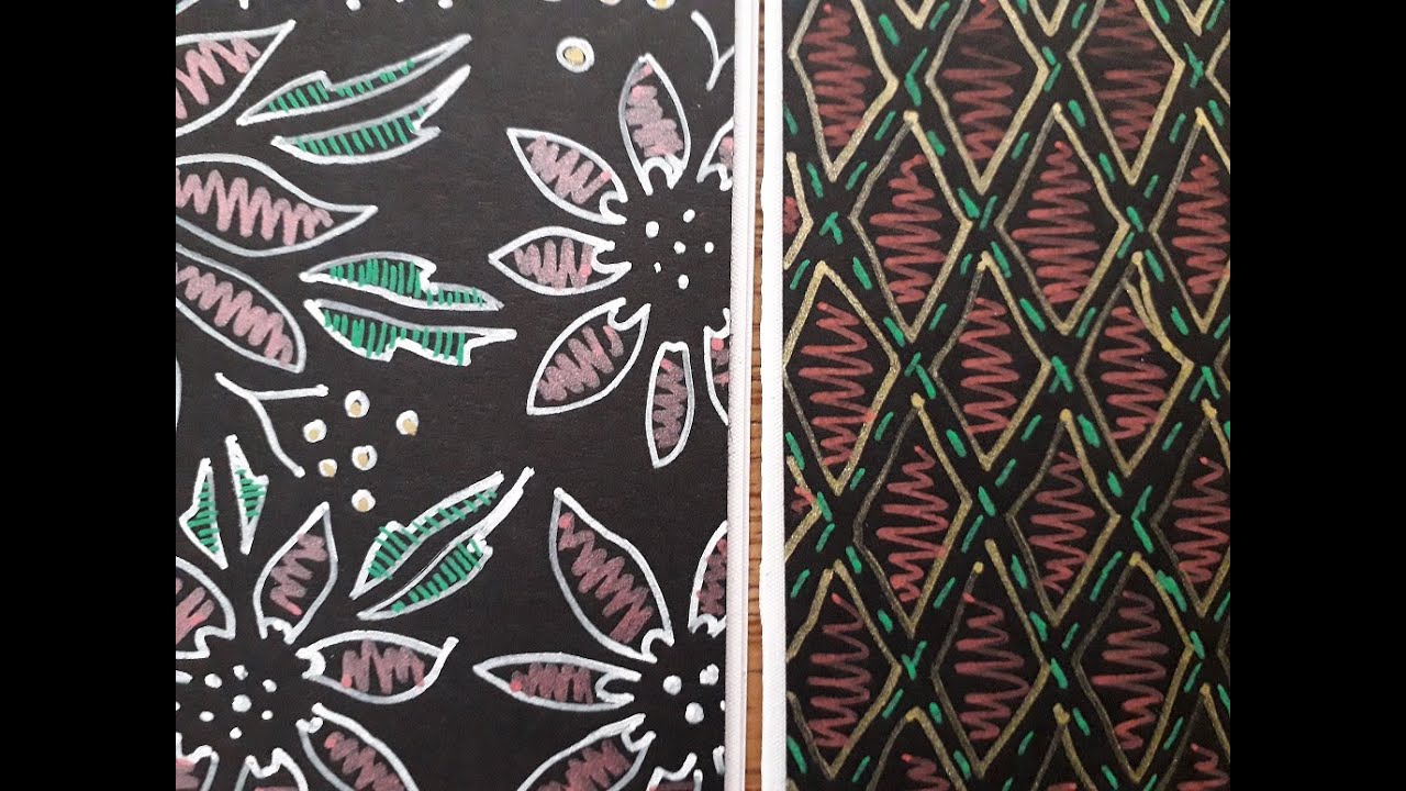 Doodle op zwart 2.0, Kerstkaart...