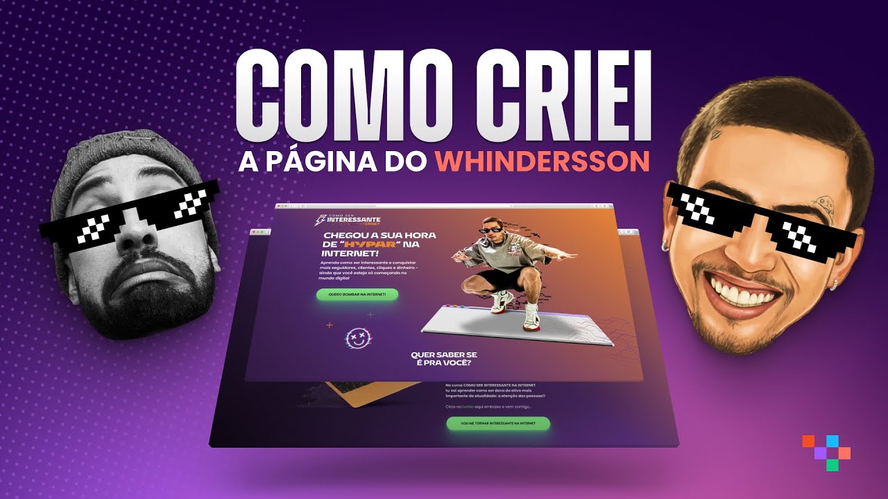 🔥 Como eu CRIEI a Página do Whindersson no Figma