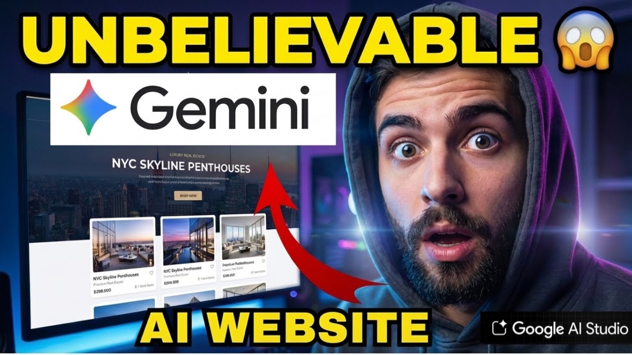 Google AI Studio Tutorial: Build a Premium Real Estate Website in 10 Mins (No Code)