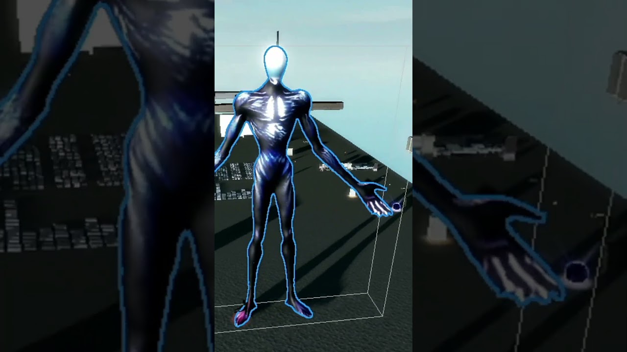 Using only ai to make a scary monster for my horror roblox game #backrooms #roblox #gamedev