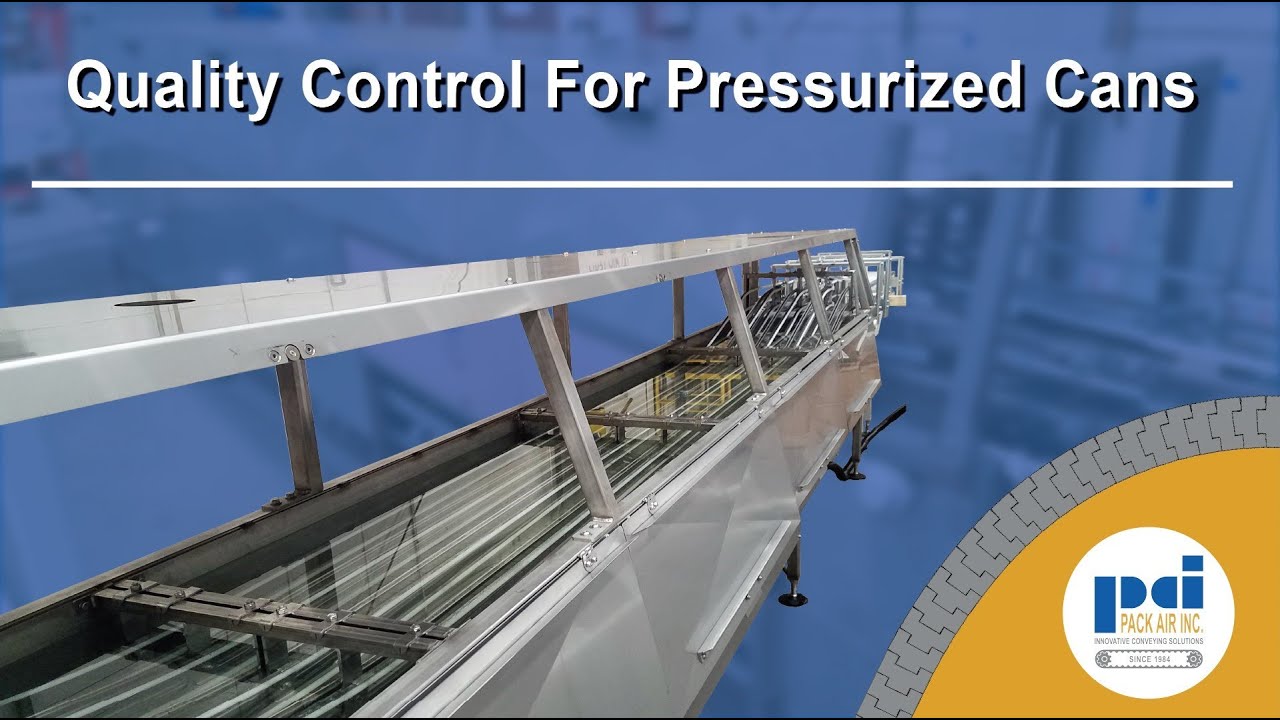 Water Bath Conveyor - Pressurized Can Inspection