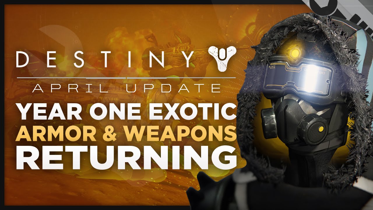 Destiny: April Update - New Year One Exotic Armor And Weapons Coming To Year Two