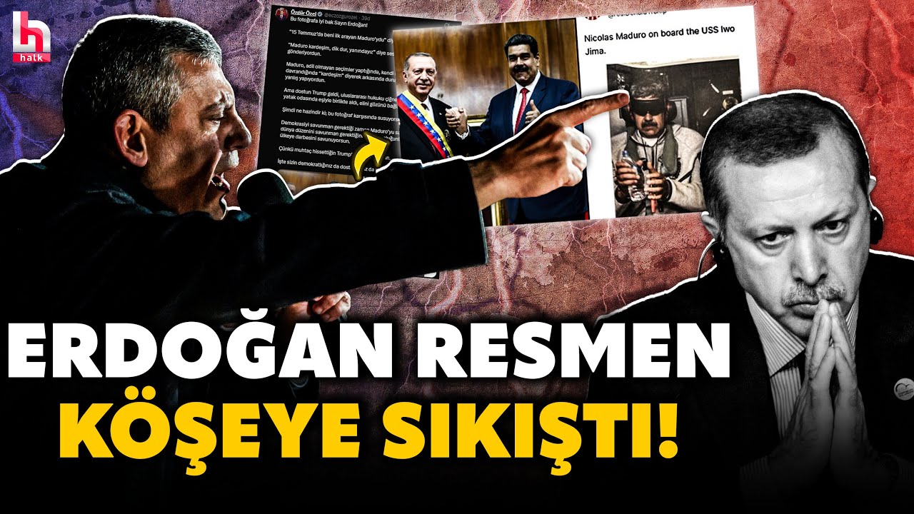 &ldquo;BU FOTOĞRAFA İYİ BAK SAYIN ERDOĞAN!&rdquo; &Ouml;zg&uuml;r &Ouml;zel&rsquo;den Erdoğan&rsquo;ı panikletecek 'Maduro' mesajı!