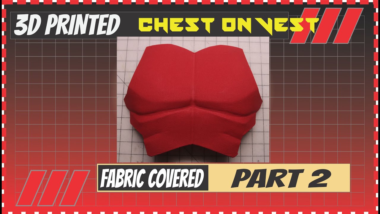covering 3d printed parts with fabric Pt 2