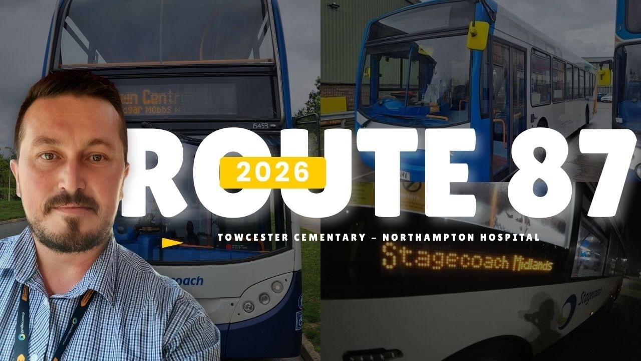 ROUTE 87, Towcester Cemetery - Northampton General Hospital