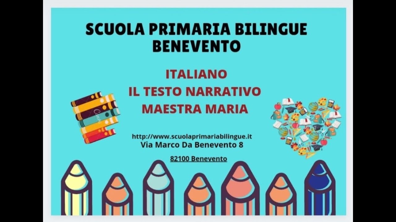 Il Testo Narrativo | Maestra Maria | Scuola Bilingue Benevento