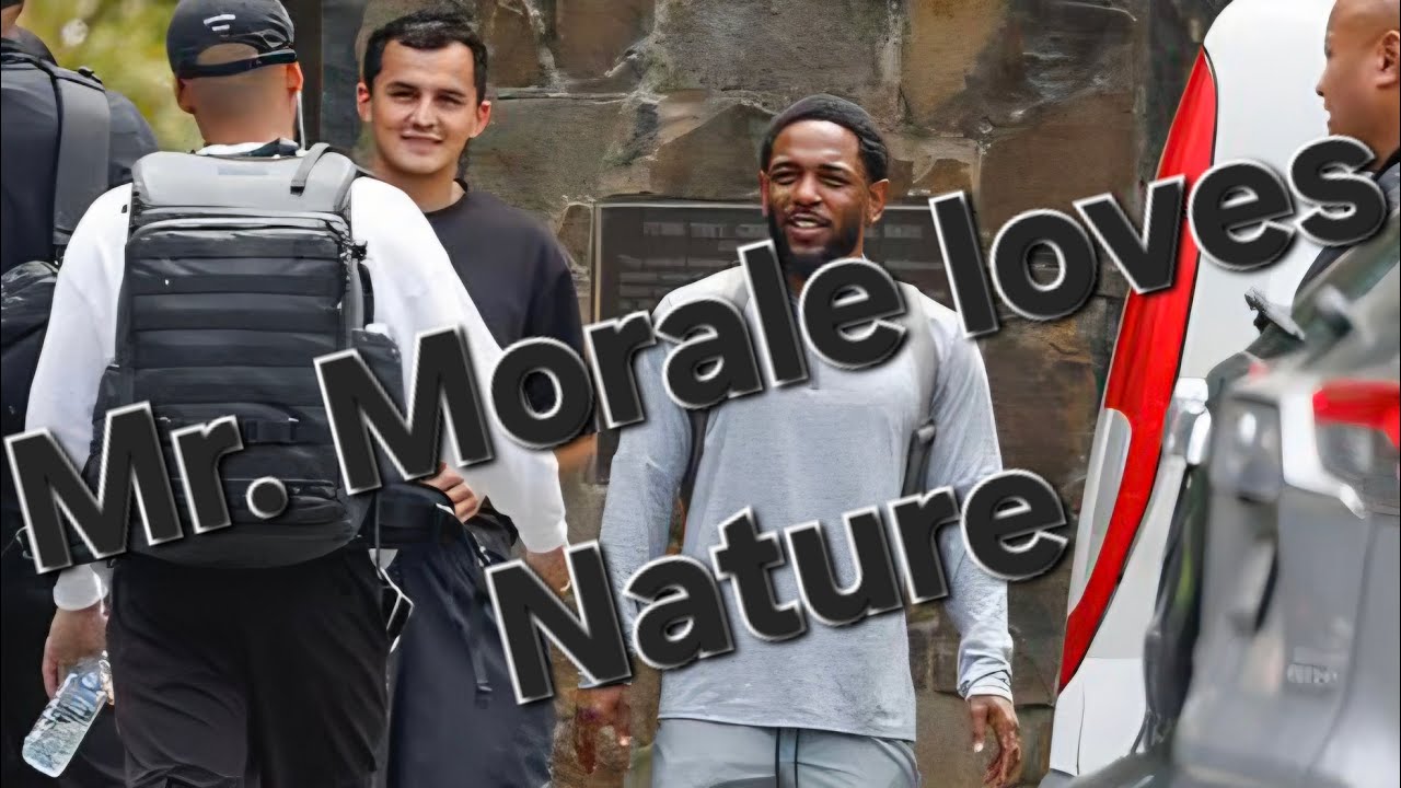 Kendrick was out and about hiking in Australia