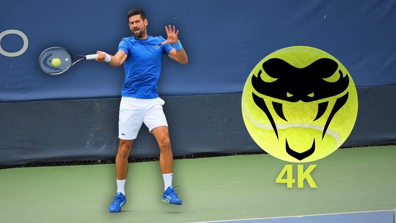 Novak Djokovic UNLEASHES Forehands in Super Slow Motion | 4K Tennis Training