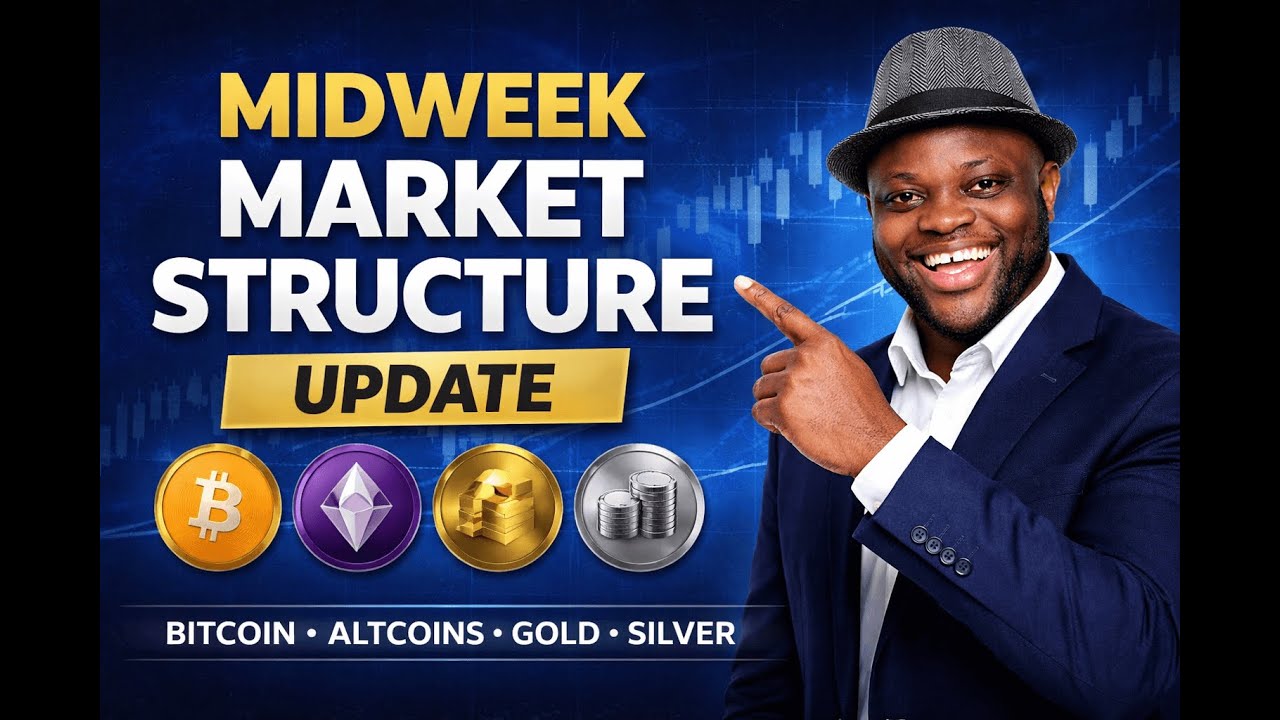 Midweek Market Structure Update | Bitcoin, Altcoins, Gold & Silver Levels