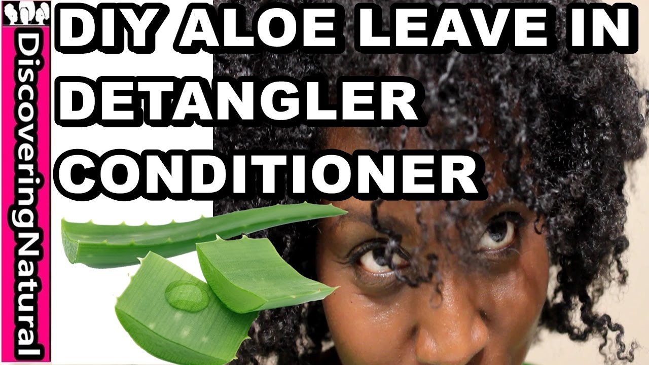 DIY Aloe Vera Leave In Conditioner and Detangler + 2 Quick MOISTURIZED Natural Hair Styles