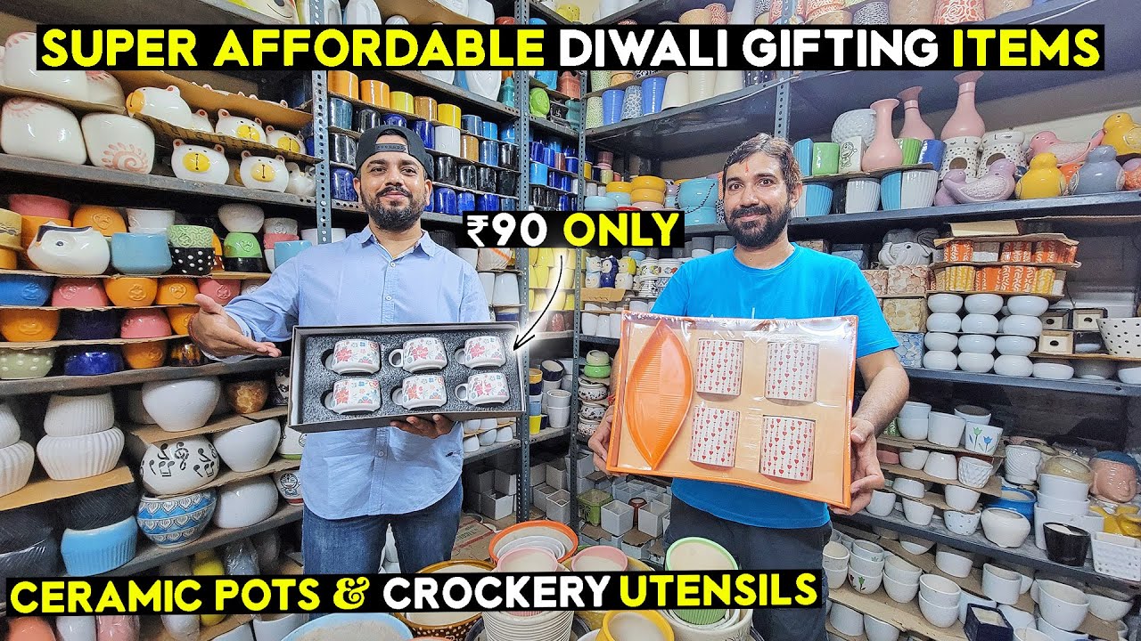 Cheapest Diwali Gifting Items | #ceramic #crockery Starting ₹90 Only | Ceramic Pots & Crockery Items