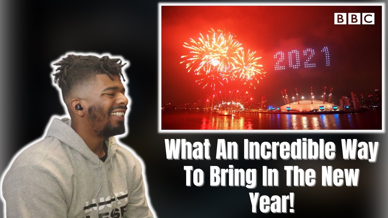 AMERICAN REACTS TO London's 2021 fireworks 🎆 Happy New Year Live! 🔴 BBC