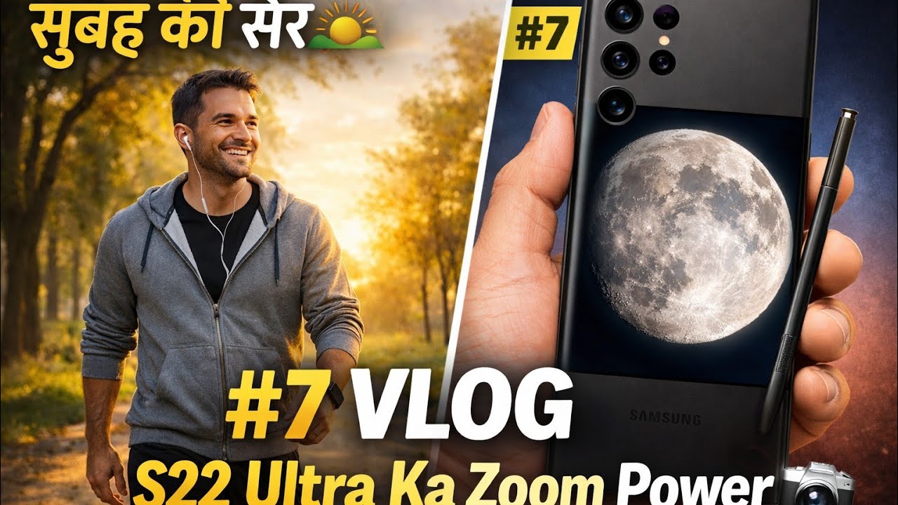 Morning Walk Vlog #7 | S22 Ultra Zoom Power | AR Rising