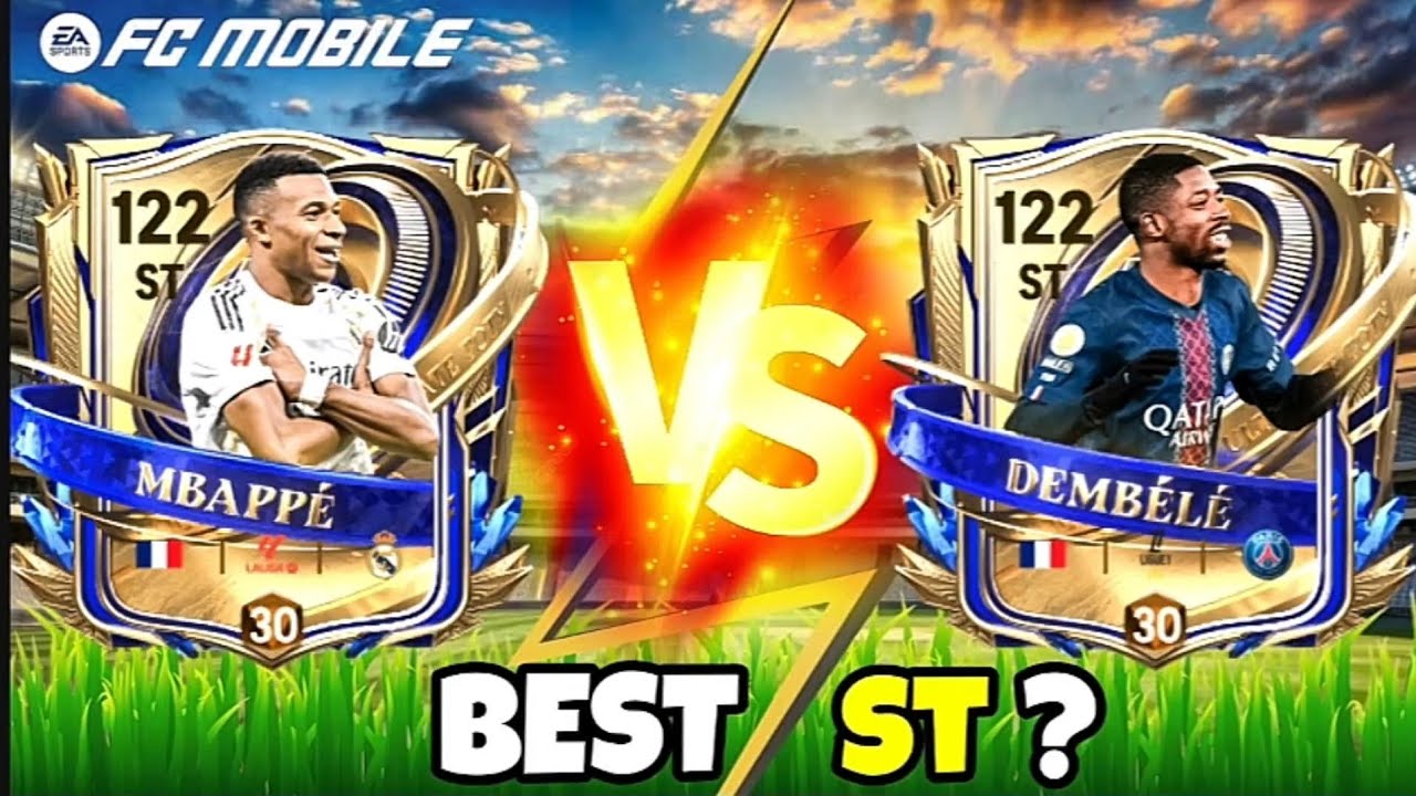 LET'S END THE DEBATE‼️ UTOTY ST 117 MBAPPE VS 117 DEMBELE 🥶!! BEST H2H STRIKER BATTLE!! #fcmobile 