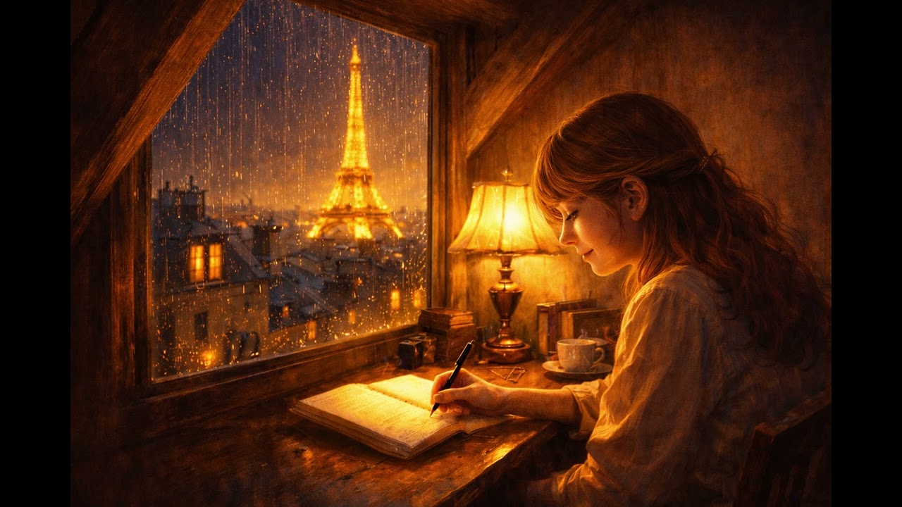 You Are the Poet in a Parisian Attic – Dreamy Lofi for Writing, Reading & Late-Night Thoughts
