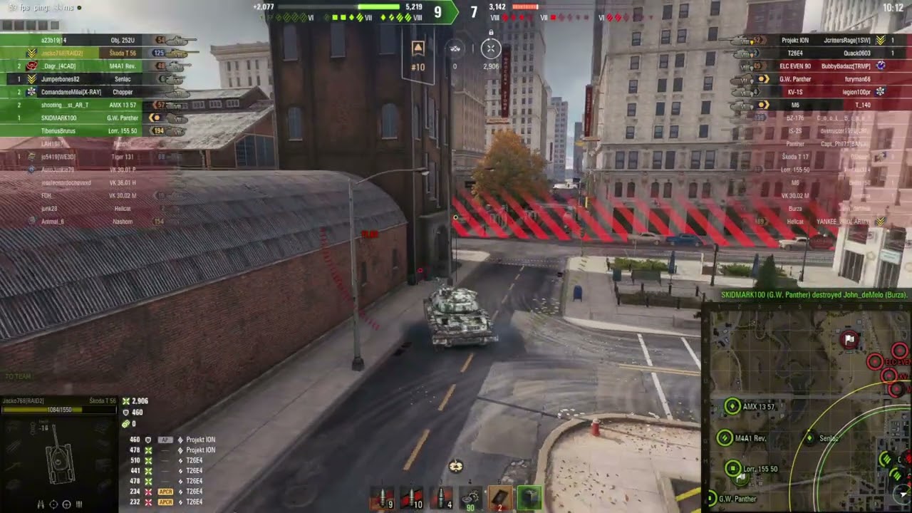 City Brawling In Skoda T 56 - Tier 8 Premium Tank - WOT Gameplay