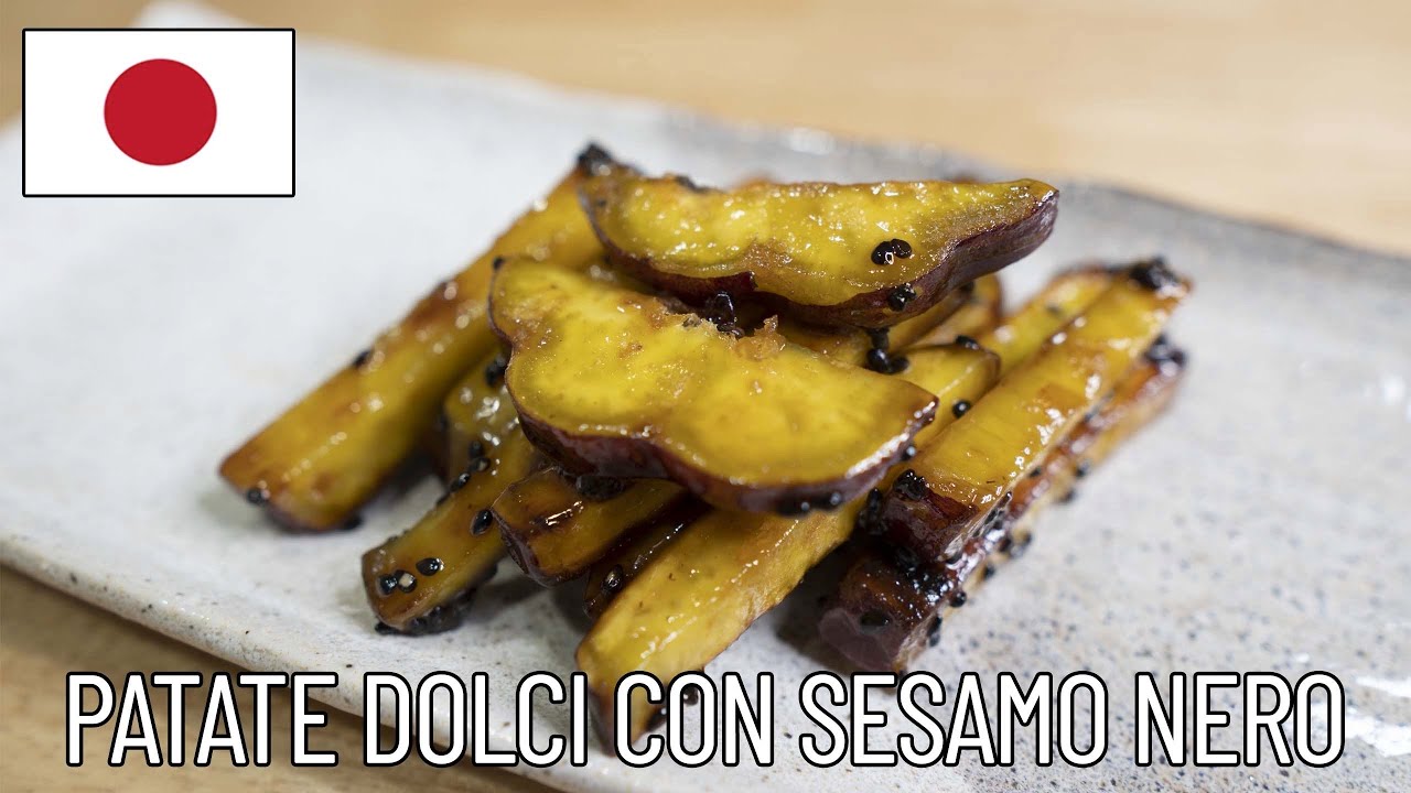 【 DOLCE GIAPPONESE 】DAIGAKUIMO ( PATATE DOLCI CON SESAMO NERO ) 🇯🇵