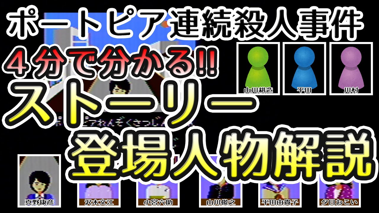 【ゆっくり解説】[４分で分かる!!] ポートピア連続殺人事件 ストーリー解説（ネタバレ）