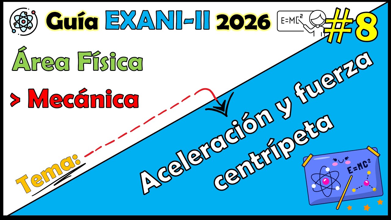 Curso EXANI II 2026 Física Aceleración y fuerza centrípeta #8