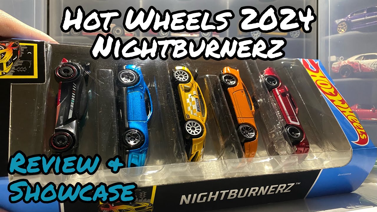 Hot Wheels 2024 NIGHTBURNERZ 5 Pack - Unboxing, Review & Showcase!