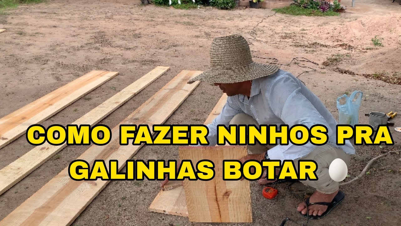 COMO FAZER NINHO DE GALINHAS 🐓 PASSO A PASSO COM TODAS AS MEDIDAS- pathy vida na roça🌻