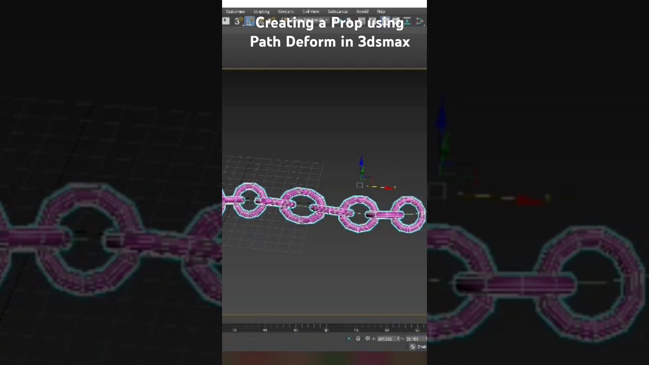 Create a Prop using Path Deform Modifier in 3dsmax | How to Model it  #3dsmax #3d #3dmodeling