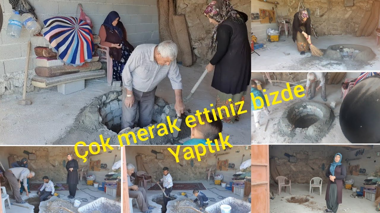 köy tandırı nasıl yapılır👍çok merak edilen tandırımız✅#günlük #vlog