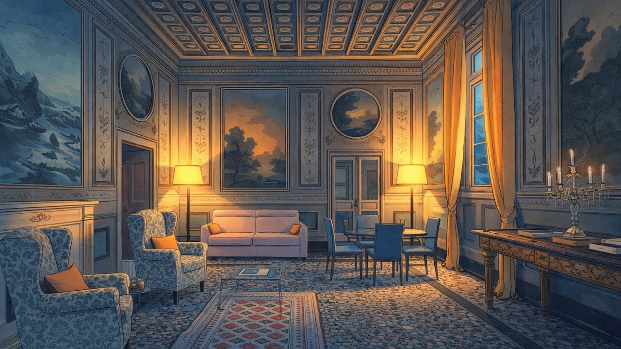 Cozy Candlelit Study Room 🕯️✨ | Chill Upbeat Focus Music (Work / Reading / Flow)