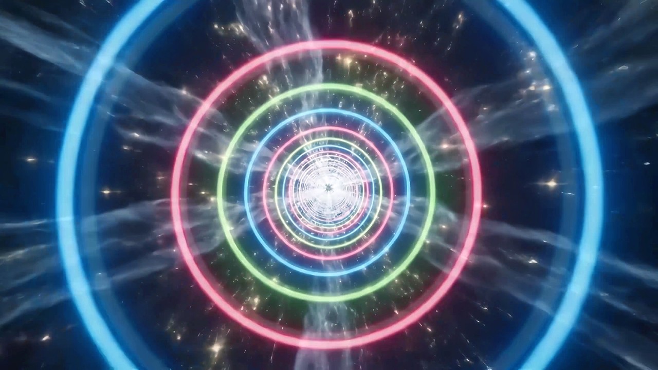 Spiral Tunnel Abstract Background Video, Neon VJ Loop, 4K Background, Copyright Free Wallpaper