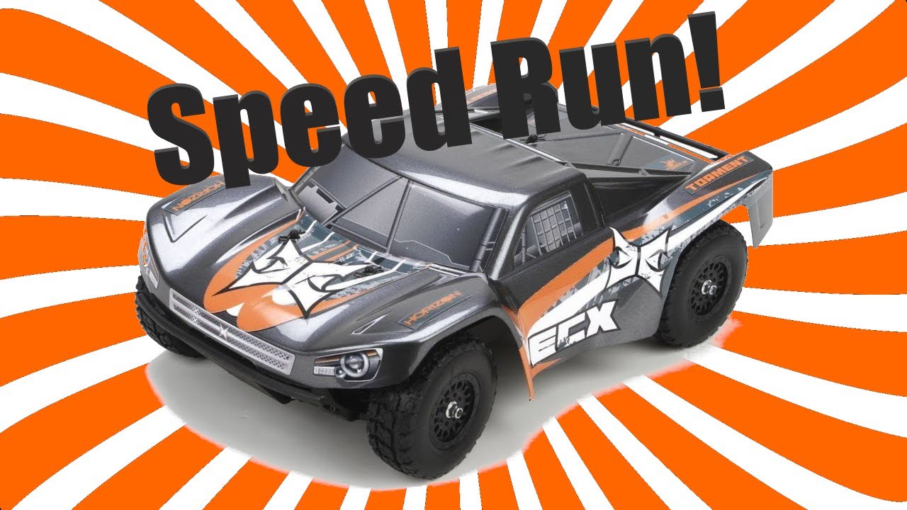 ECX Torment 1/18 scale speed test.