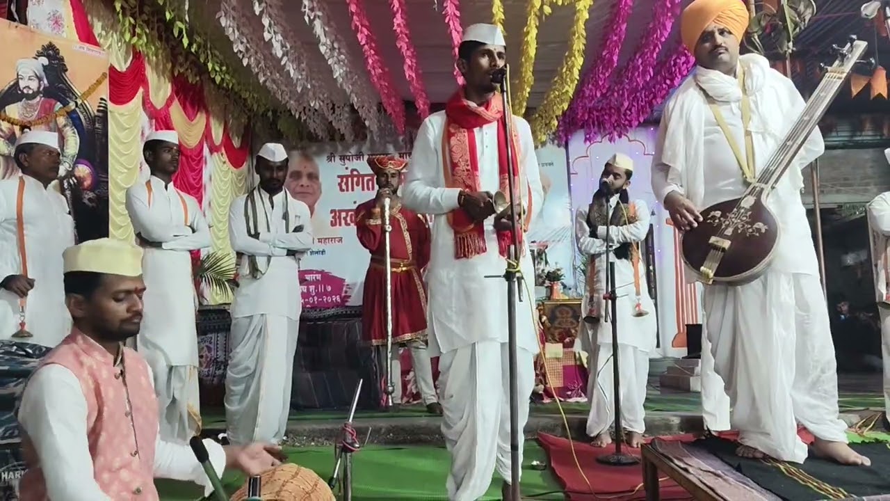 प्रा.श्री नाना म.कदम यांच्या किर्तनातील चाल भजन सम्राट श्री भागवत म.मार्कंड श्री अक्षय म.लांडे
