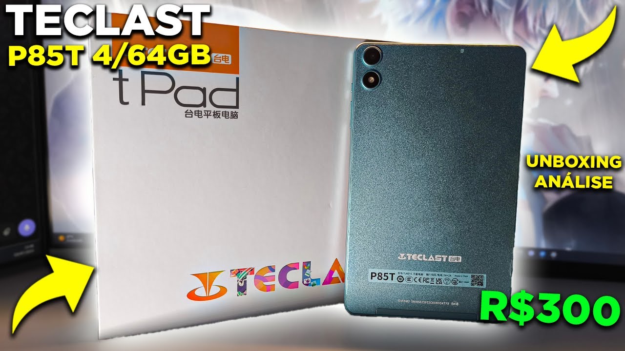 TABLET TECLAST P85T BARATO com MELHOR CUSTO-BENEFÍCIO! UNBOXING + REVIEW / TESTE
