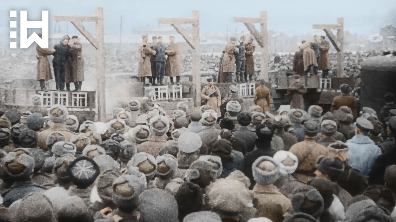 Execution of 8 Nazis: They Trembled and Begged as 30,000 Applauded