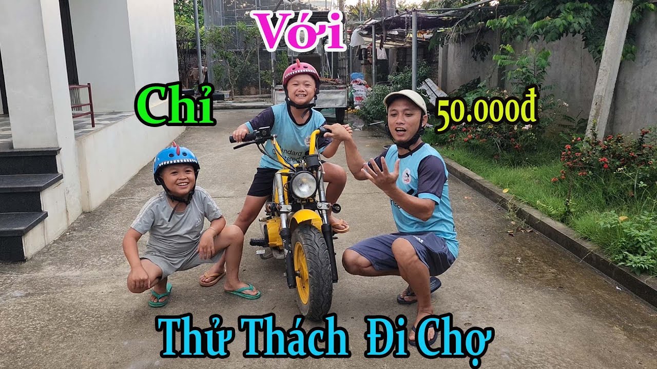 Thử Thách Mao Đệ Và Tam Đệ Đi Chợ Nấu Ăn Chỉ Với 50k