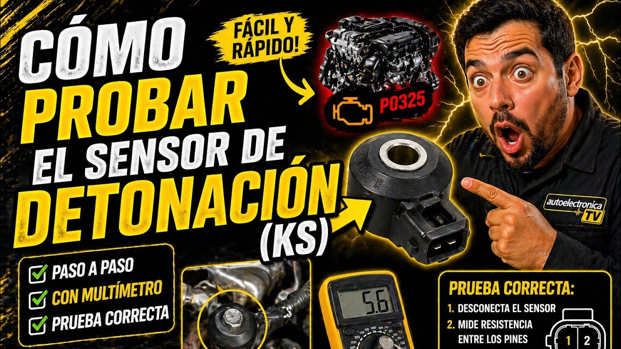 CÓMO PROBAR EL SENSOR DE DETONACION (KS)