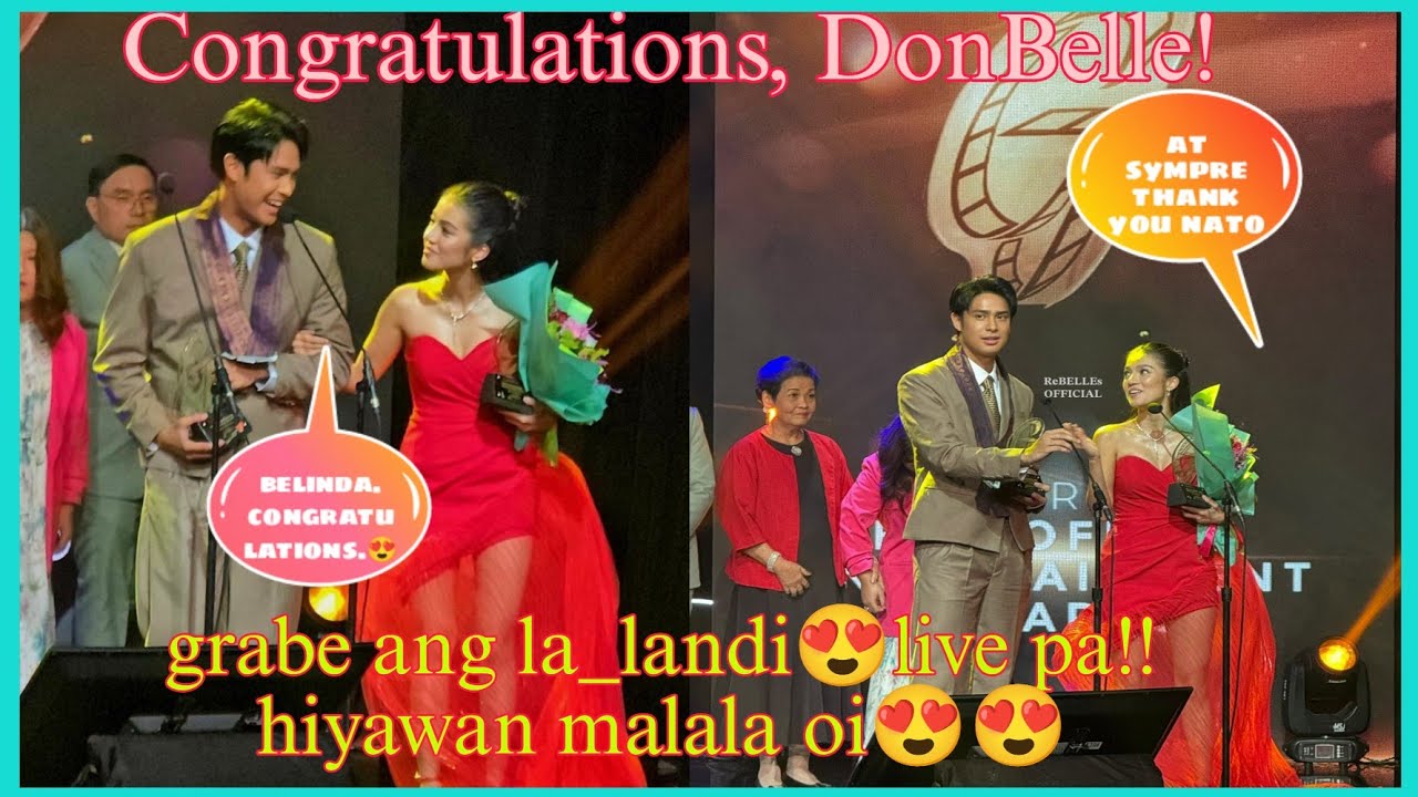 DONBELLE natanggap na ang awards!! Hiyawan sa ginawa ni DONNY kay BELLE. Di talaga nakalimutan😍😍