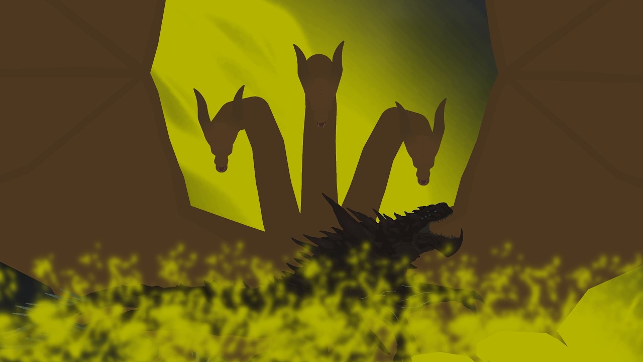 King Ghidorah Vs Mega Kaiju|Monsterverse vs Pacific Rim|Stick Nodes Animation