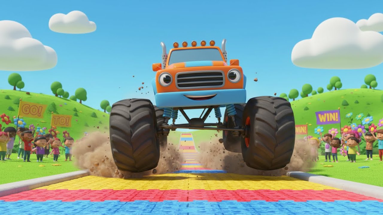 Monster Vehicles Dance Song for Kids | Monster Truck Song, Fun Vehicle Music & Baby Songs 🚜🔥🎵