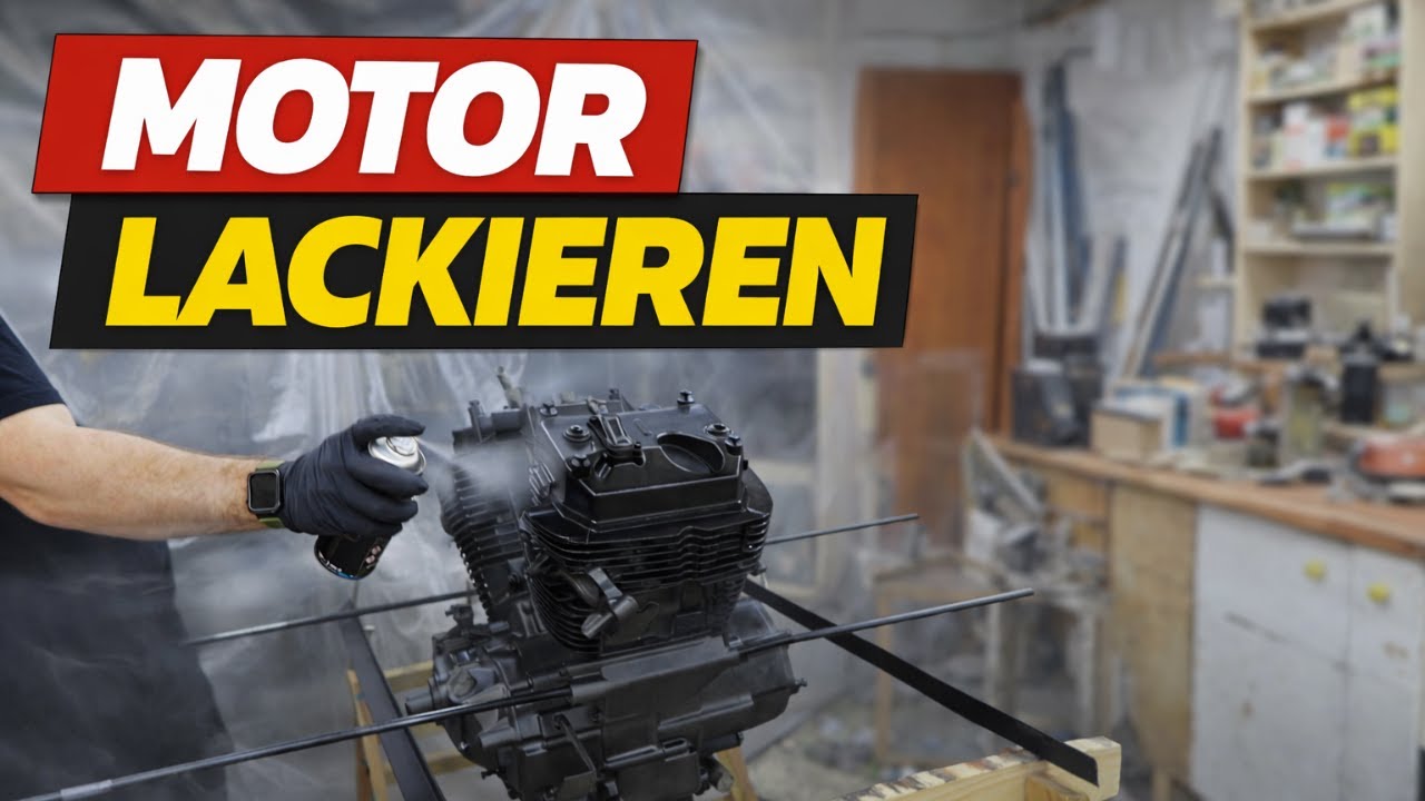 Honda Shadow Spirit VT750 Motor wird lackiert!
