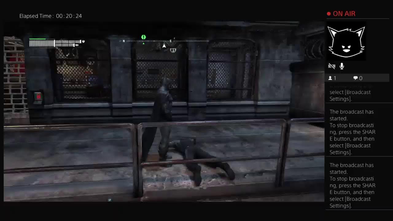 (continuing were we left off) Batman arkham city join the stream and say What's up.