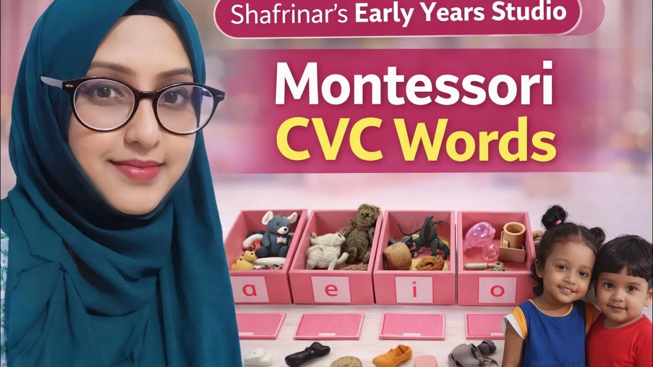 Learn CVC words with Montessori Mystery Bag Objects@Shafrina's Early Years Studio 