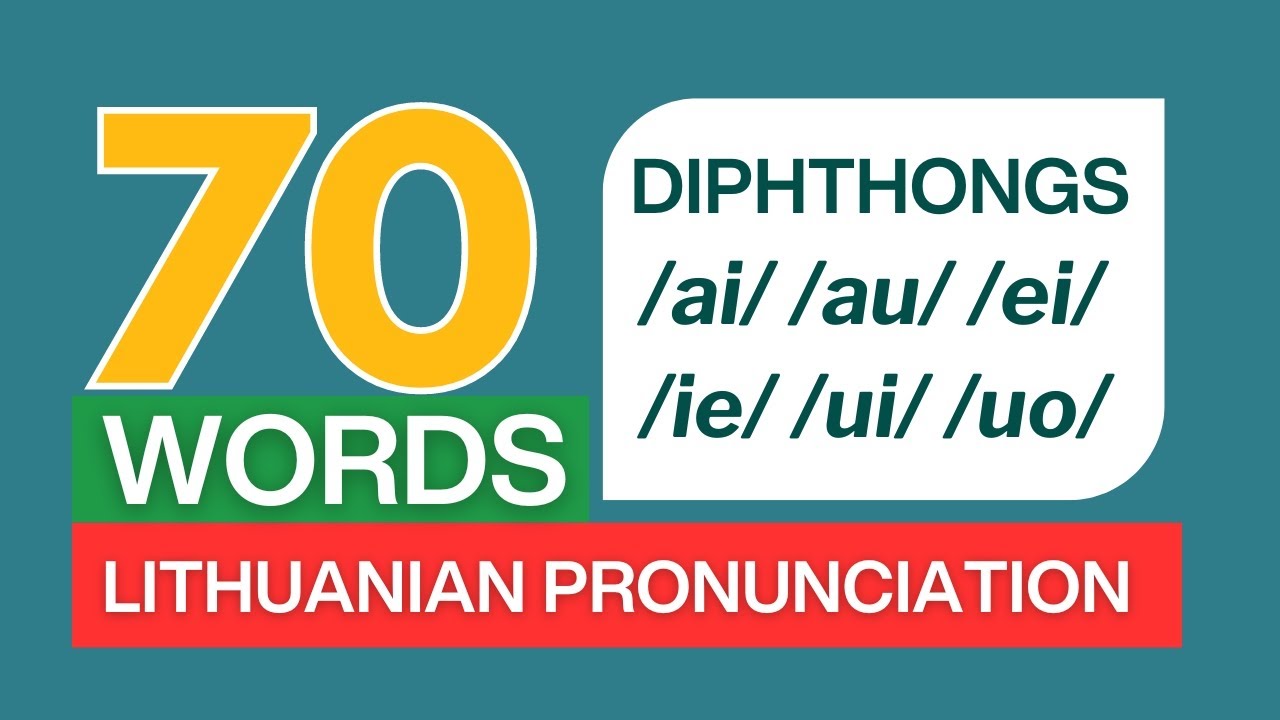 Как произносить литовские дифтонги (с примерами)