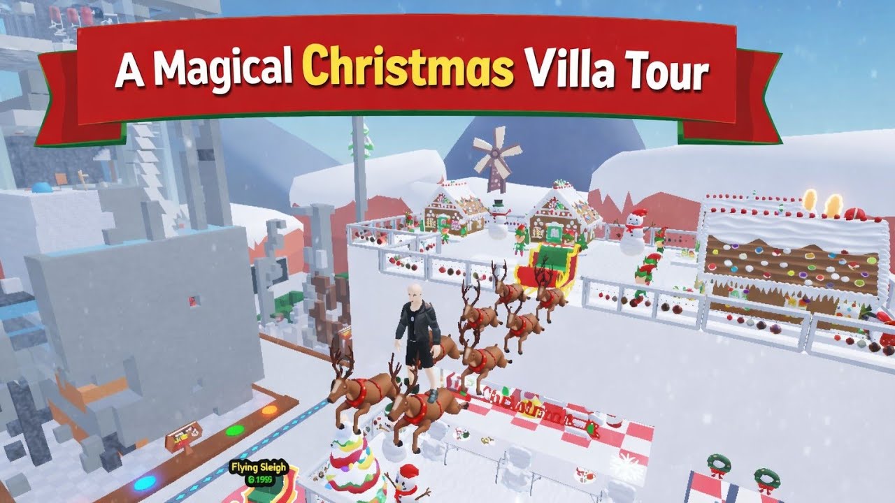 A Magical Christmas Villa Tour | Festive Decorations, Santa’s Sleigh & Reindeer