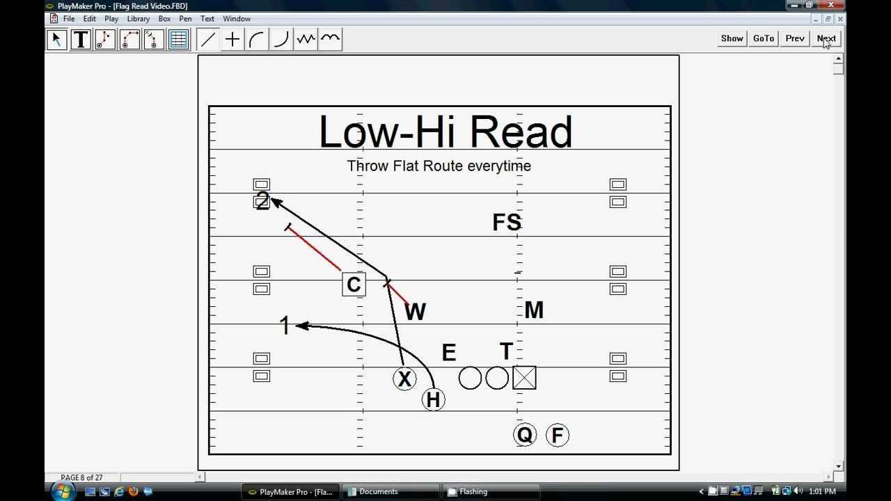 Flag Pass Play in the Smash Concept