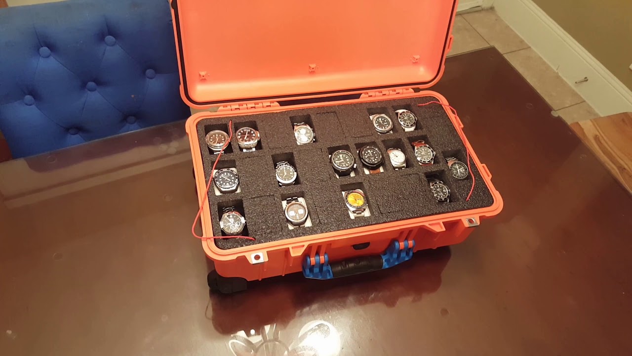 Ultimate Watch Case Review of @Gearformz 50 Watch Foam Insert for Pelican 1510